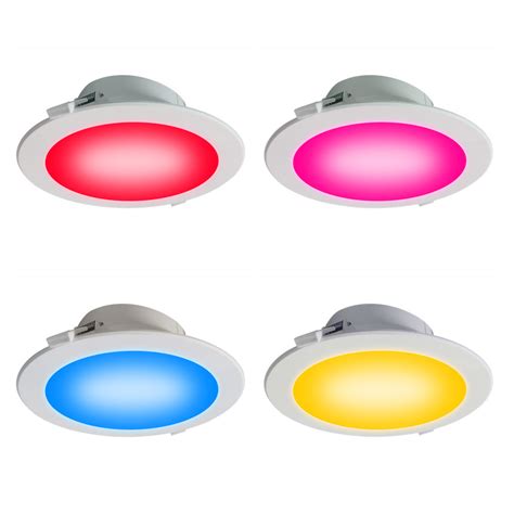 Mobile App Control Ip W Dimmable Rgbw Recessed Smart Led Downlights