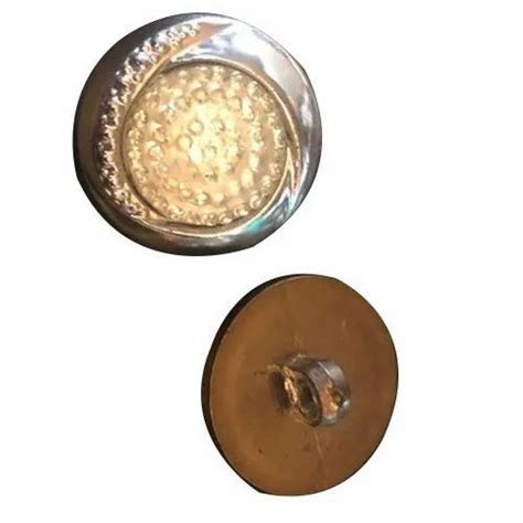 Golden Round Acrylic Stone Button For Garments Packaging Type Packet