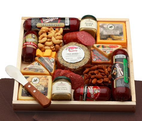 Deluxe Meat And Cheese Lovers Sampler Tray Gourmet Food T Basket Cheese Ts Cheese Lover