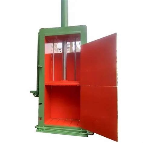 100 Ton Mild Steel Hydraulic Baling Press Machine 18x18x15 Inch Lxwxh