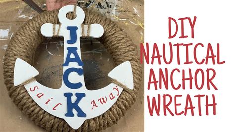 Diy Nautical Anchor Wreath Youtube