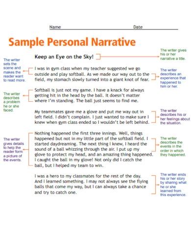 Personal Narratives