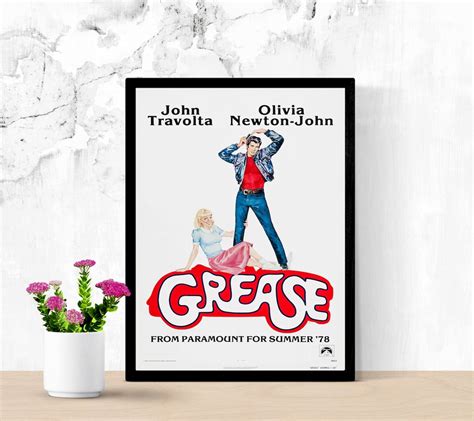 Grease Original Movie Poster 1978 Vintage Movie Poster Print - Etsy