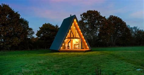 Eccentric Triangular Shaped Cabin Nestled In Sussex Countryside That