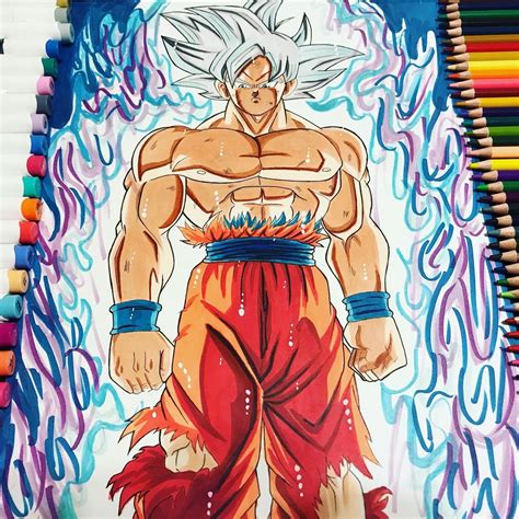 Drawing of Goku MUI | Etsy