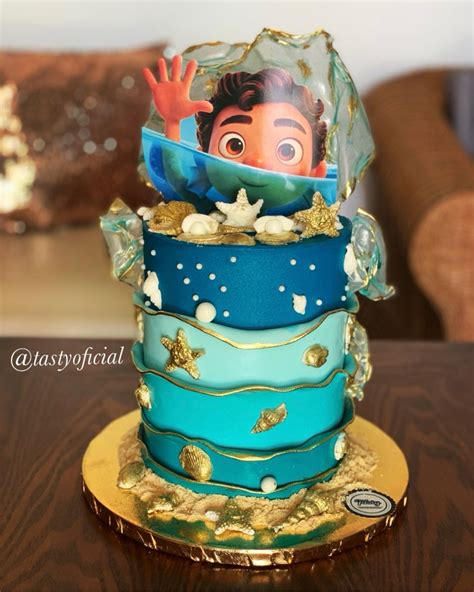 Cake Pastel Fondant Buttercream Disney Torta Topper Luca Tasty Baby