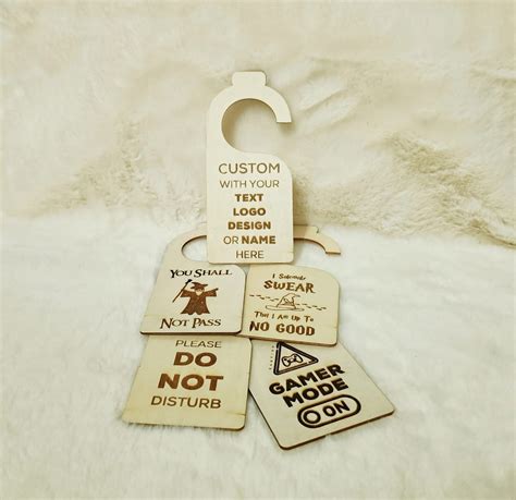 Customizable Door Hanger Wooden Door Sign Personalized Do Not Disturb