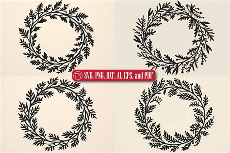 Cricut Christmas Wreath SVG Bundle Graphic by NGISED · Creative Fabrica