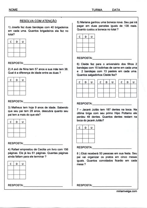 Resolução De Problemas Em Matemática - 💖Problemas de Matemática para Resolução e Resposta · Alfabetização Blog
