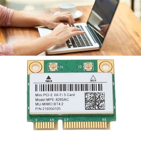 EJ life Carte réseau MINI PCIE 1200M adaptateur WiFi 8265AC dual band 2