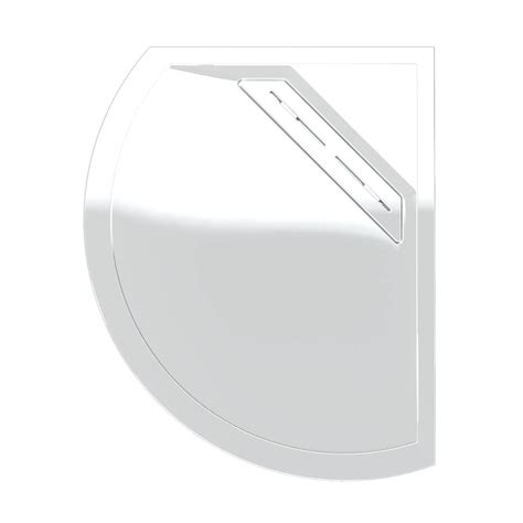 Kudos Connect 2 Slimline Offset Quadrant Shower Tray White 1000 X 810mm