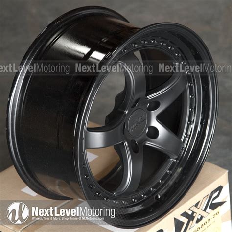 XXR Wheels 565 18x8 5 5x114 3 Flat Black Rims Et20