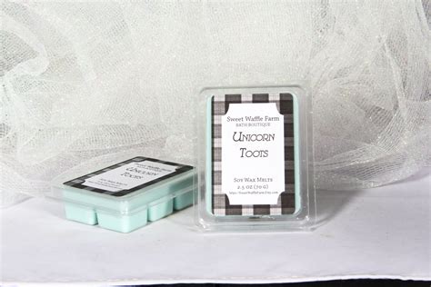 Unicorn Toots 100 Soy Wax Melts Clamshell Sweet Waffle Farm