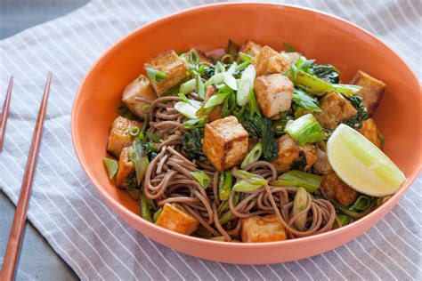 Recipe Tofu Chinese Broccoli With Soba Noodles Blue Apron