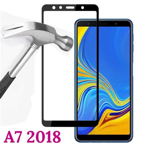 Película vidro 3D 5D Samsung Galaxy A7 2018 A750 Tela 6 0 Resistente