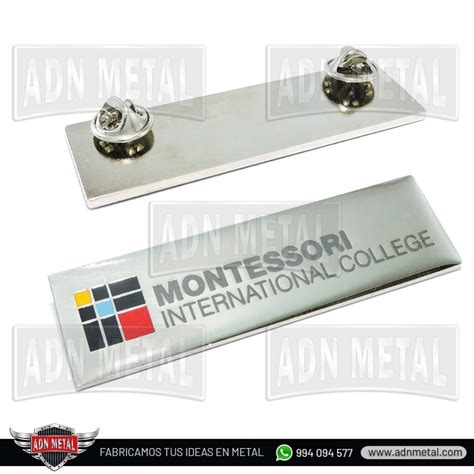 Pin metálico imantado MONTESSORI College ADN Metal