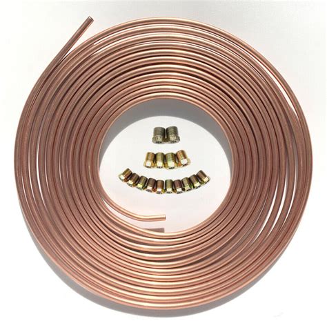 Us Ship Copper Nickel Brake Line Tubing Kit 316od 25ft Coil Roll W16