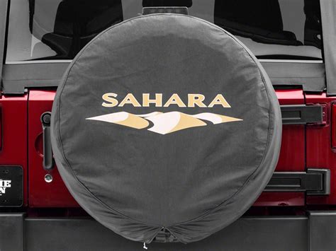 Mopar Jeep Wrangler Spare Tire Cover With Sahara Logo For 32 Inch Tires