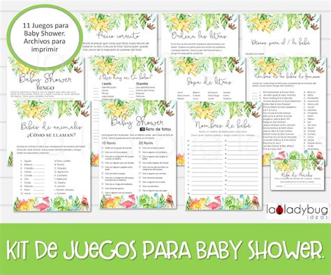 Juegos Para Baby Shower Archivos Pdf Jpeg Para Imprimir Etsy