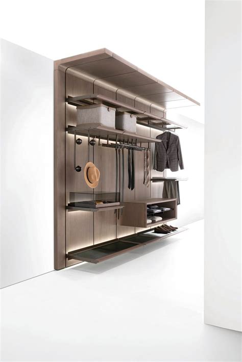 Sectional Ash Walk In Wardrobe With Integrated Lighting REIWA By