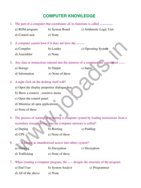 MRB Pharmacist Exam Model Question Paper With Answers PDF InstaPDF