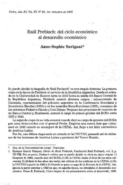 PDF Raúl Prebisch del ciclo económico al desarrollo