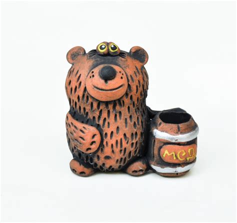 Ceramic Bear Figurinehandmade Ceramic Beart For Bear Etsy