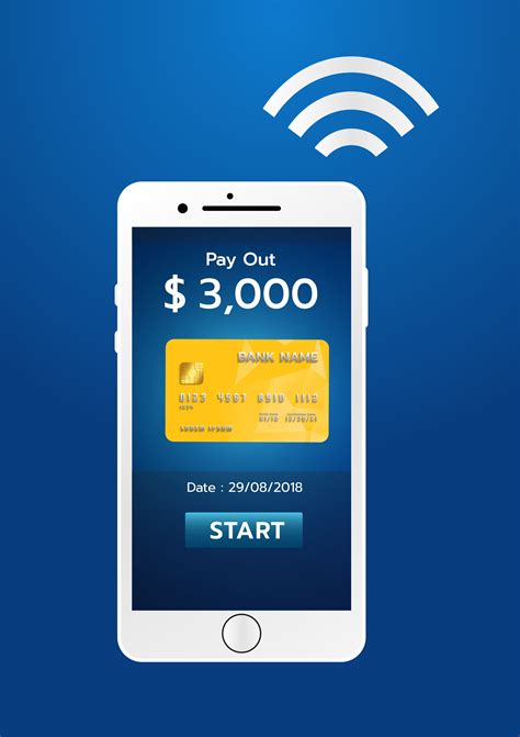 Mobile payment concept, Smartphone with processing of mobile payments