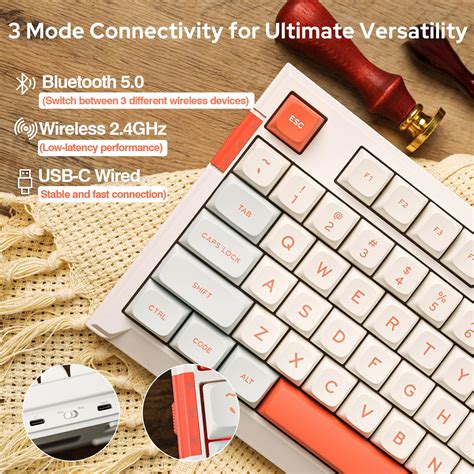 Mua X Feker Ik Plus Gasket Mounted Mechanical Keyboard Hot Swappable Ghz Bluetooth Usb