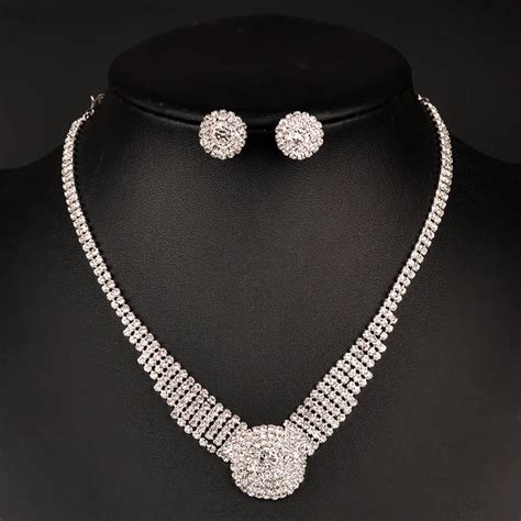 SOXY Bridal Jewelry Set Female Costume Jewelry Sets Earrings With Stones Elegant Crystal ...