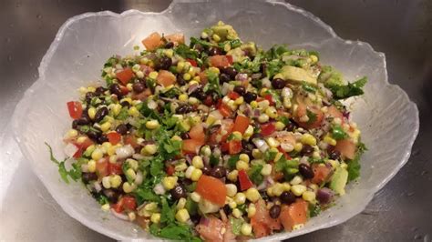 Southwest Black Bean Salad I Also Added Cilantro Allthecooks