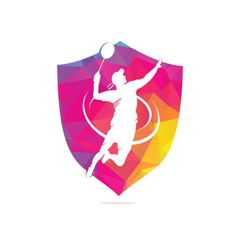 Modern Passionate Badminton Player in Action logo - Passionate Winning