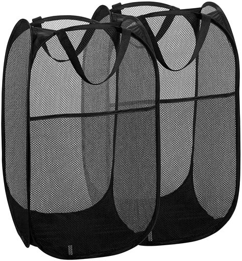 Clearance Mesh Pop Up Laundry Hamper With Durable Handles Portable