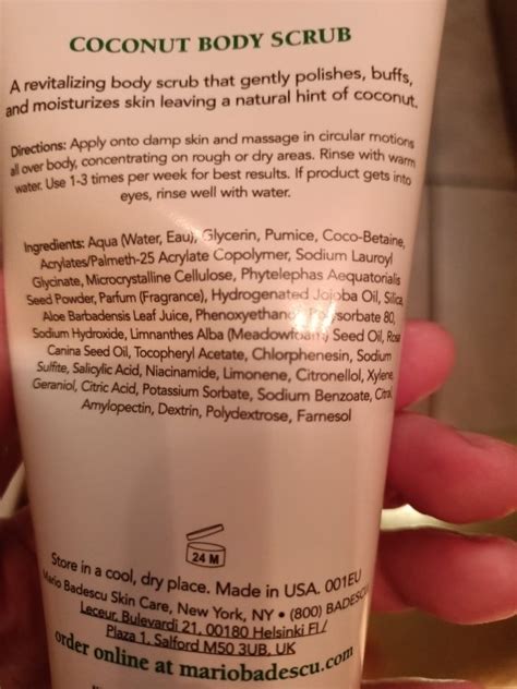 Mario Badescu Gommage à la Noix de Coco pour le Corps Multicolore