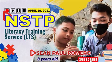 NSTP Literacy Training Service LTS I Teaching April 9 2021 YouTube