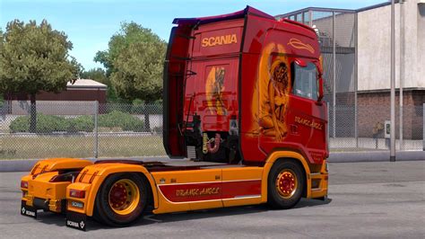 Scania S Next Gen Orange Angel Skin V X Truck Skin Ets Mod