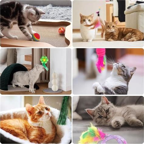 38Pcs Jouet Pour Chat Jouets Pour Chats Interactif Avec Tunnel Plume