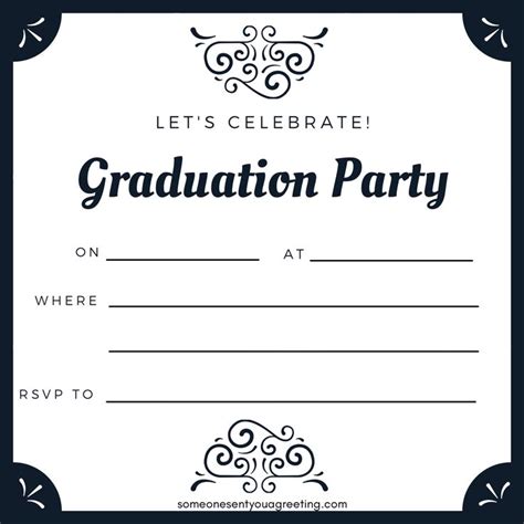 21 Free Printable Graduation Party Invitations - Someone S ...