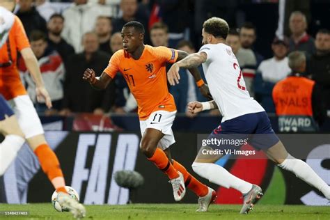 Quincy Promes Of Holland Kyle Walker Of England During The Uefa