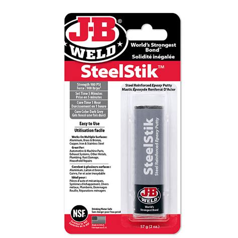 J B Weld Steel Epoxy Putty Stick G Scan R No D P T