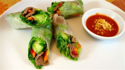 Bulgogi Spring Rolls Goi Cuon Bo Han Quoc Helens Recipes Official