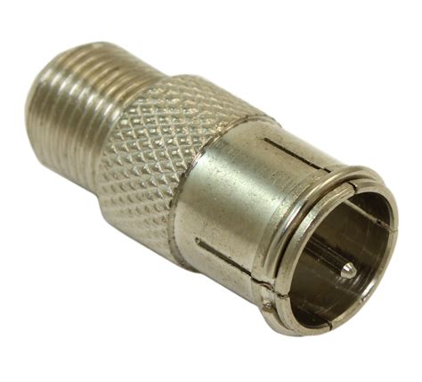 My Cable Mart Coax Female Threaded Adapter To F Type Male Push Type