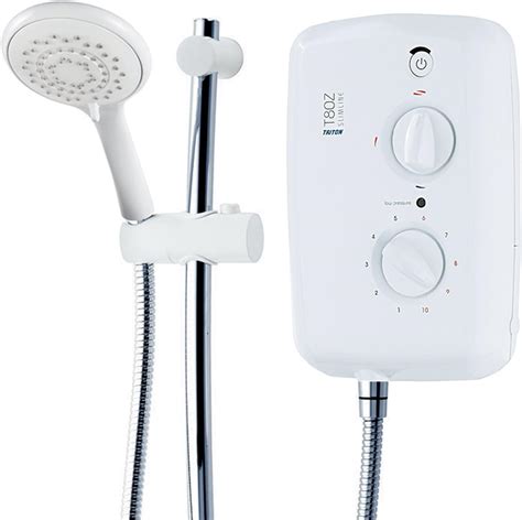 Triton T80z Slimline Electric Shower White Chrome 10 5kw Discount