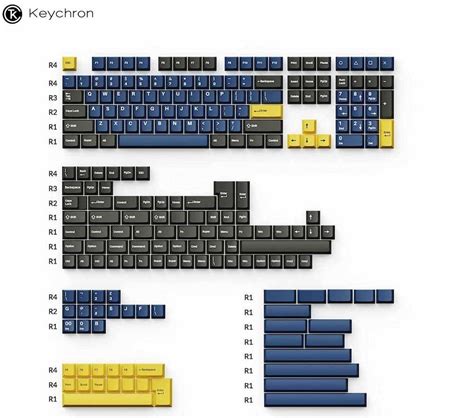 Keychron PBT-17/PBT-12/PBT-16/PBT-13 Double Shot Cherry PBT Keycap Full ...