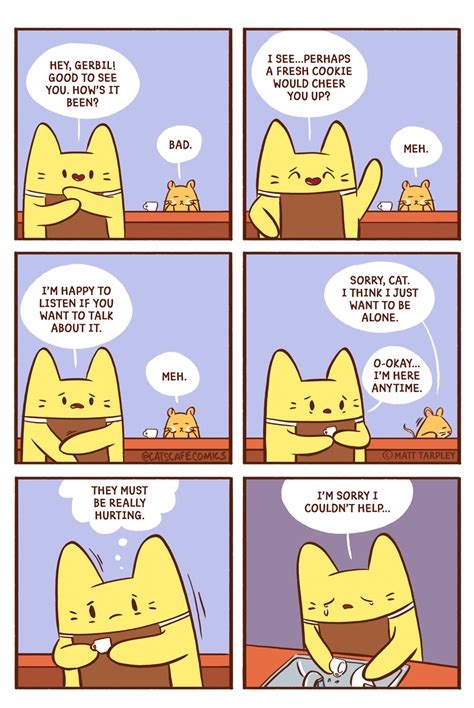 Cat S Cafe By Matt Tarpley For April Gocomics Cat Cafe