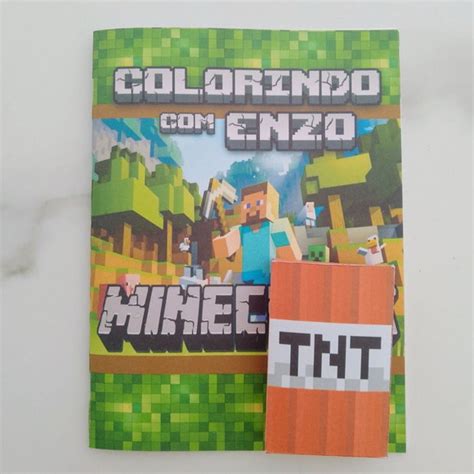 Kit De Colorir Minecraft Elo7 Produtos Especiais