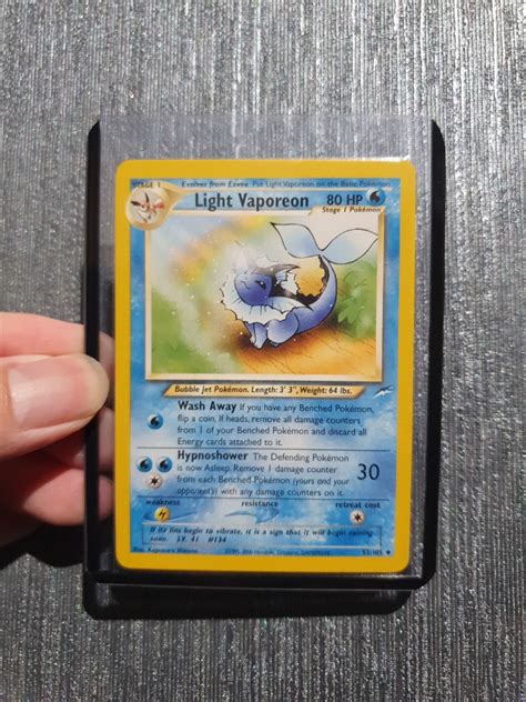 Pokemon Tcg Neo Destiny Light Vaporeon Uncommon Card Hobbies