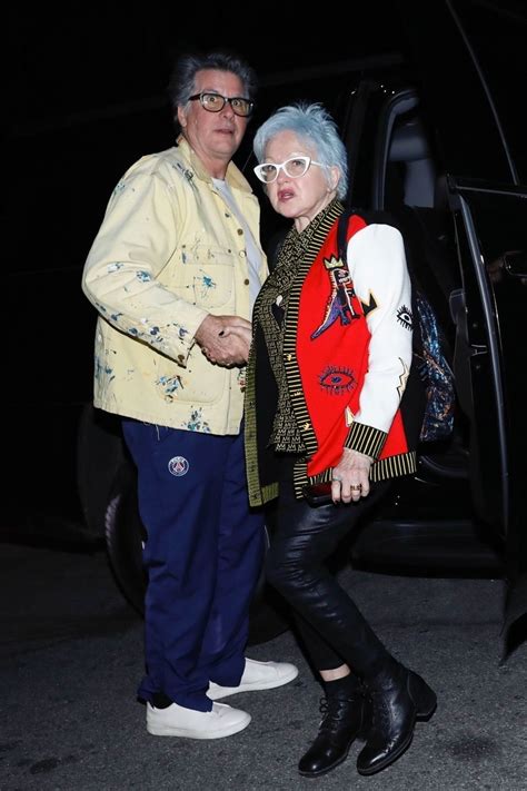 Cindy Lauper And Her Husband David Thornton At San Vicente Bungalows In