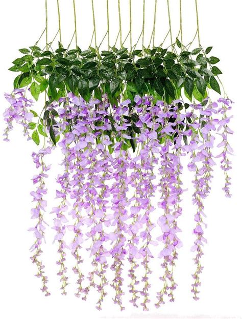 Artificial Silk Wisteria Vine Ratta Silk Hanging Flower Etsy