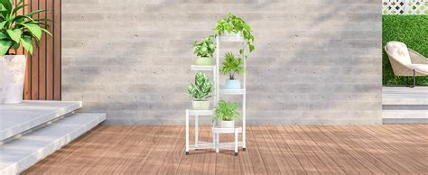 Amazon IDavosic Ly 5 Tier Metal Plant Stand For Indoor Outdoor